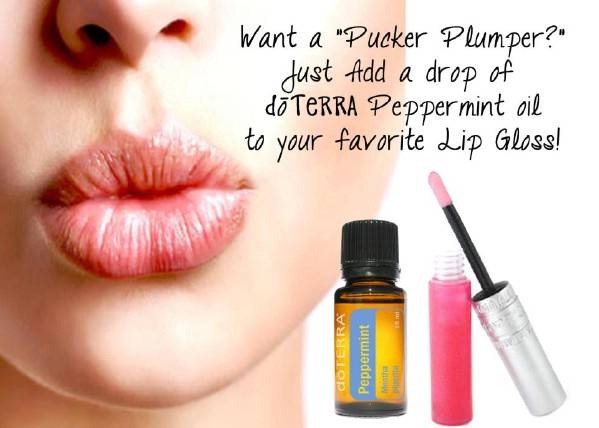 How to make lip plumper with essential oils (you don't have to use the brand doTerra. It works with any peppermint oil)