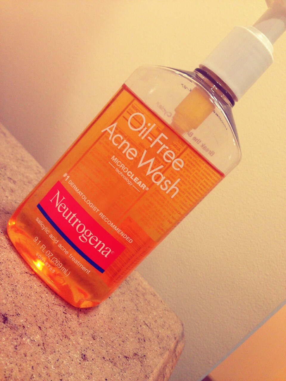 Oil- free acne wash
The thing I like about this is that if you have extra make up on, it will remove it and not smudge. Feels good after your done washing you face too!