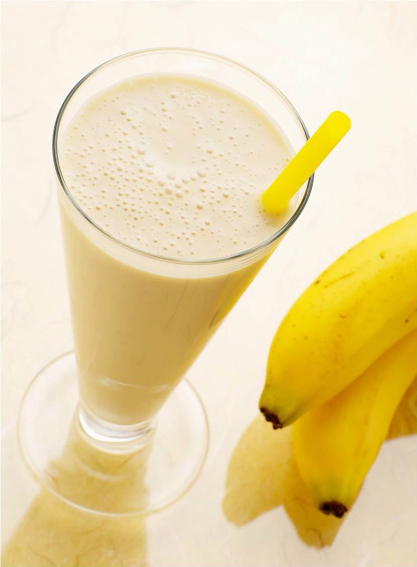 Pour the smoothie into a glass. Drink it with a straw or straight from the cup. 
And enjoy 🍌