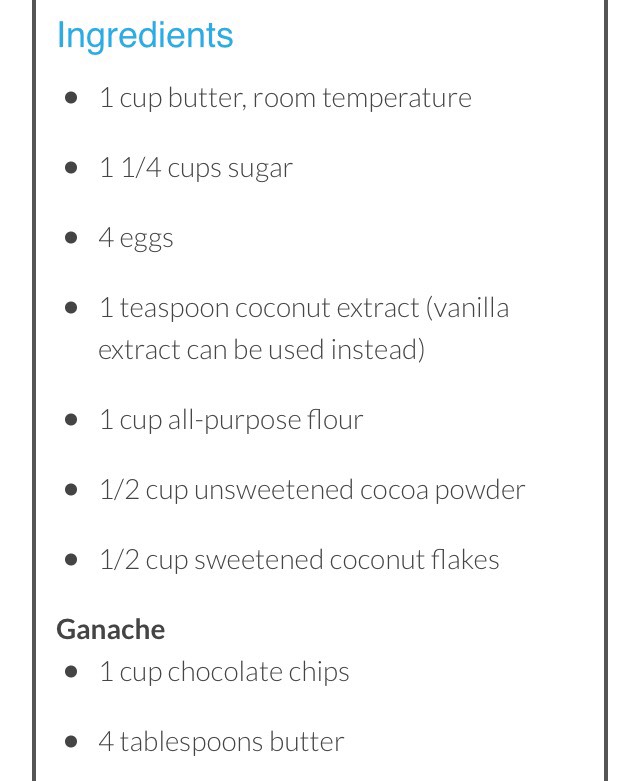 Coconut Chocolate Cake 