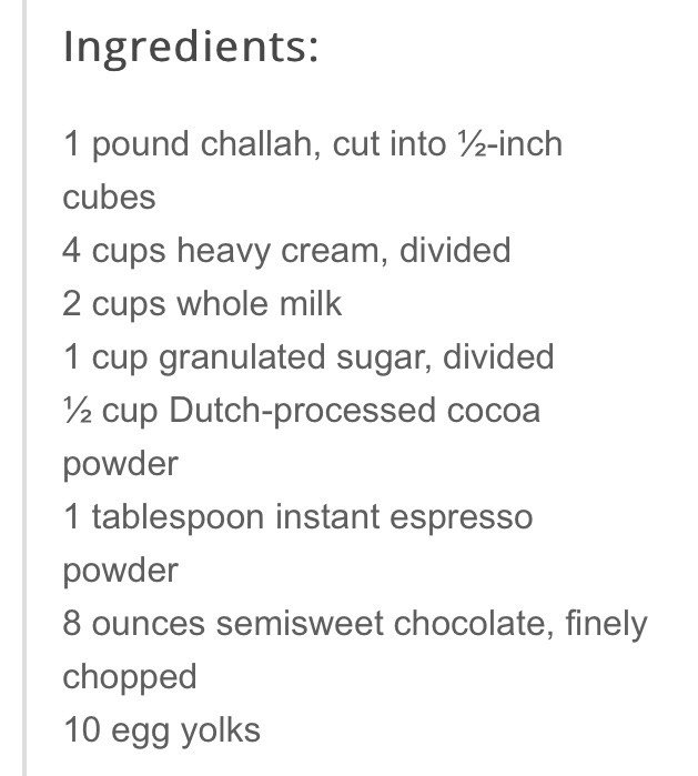 Chocolate Bread Pudding