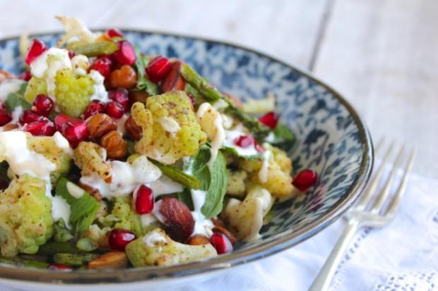 Romanesco Cauliflower, Chickpea & Mint Salad