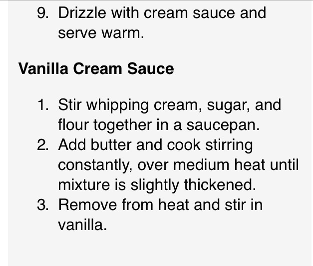 Bread Pudding With Vanilla Cream Sauce😱