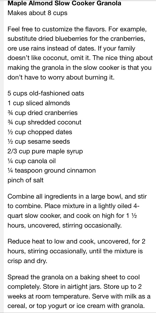 Indulgent Maple Almond  Granola