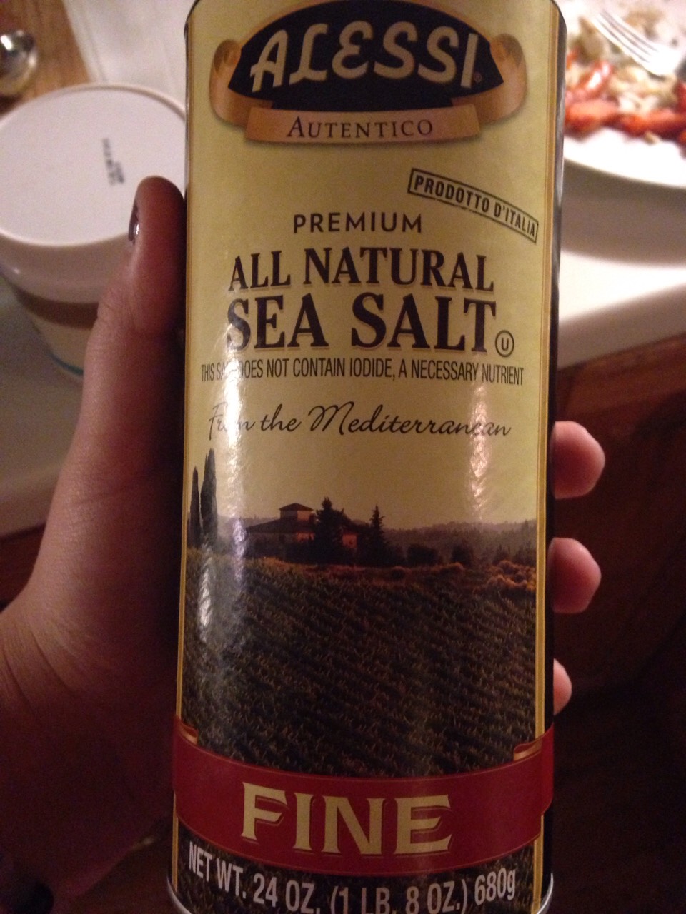 1/4 cup of sea salt