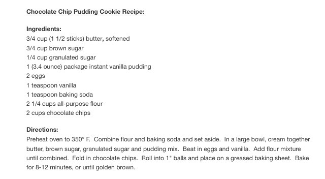 🍪Chocolate Chip Pudding Cookie🍪