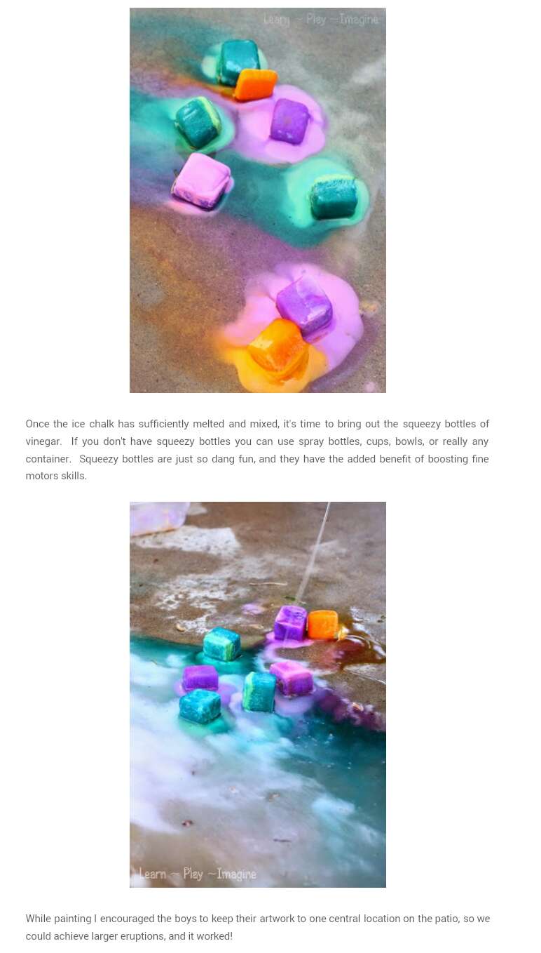 Erupting  Ice Chalk!!!