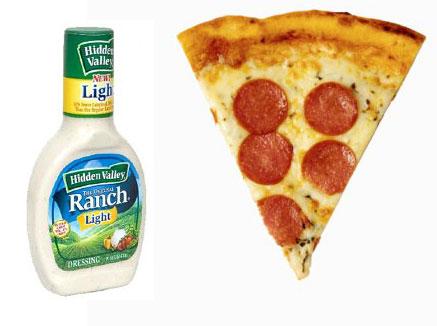 Pizza + Ranch Dressing
My personal favorite from this list of weird food combinations is definitely dipping my pizza in ranch dressing. It started out as something I learned in college and has stuck with me up to today. YUMMY