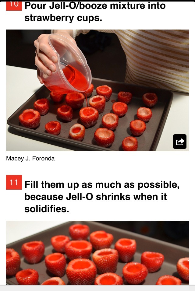 Strawberry Margarita Jello Shots! 