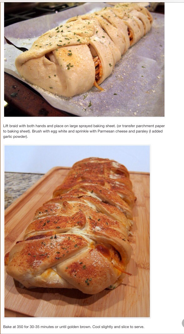 " Baked Spaghetti In Garlic Bread" Yummy!😋