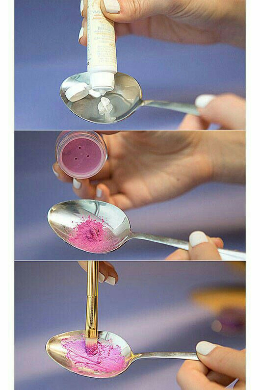 Mix petroleum jelly with your eyeshadow so it will go on smoother