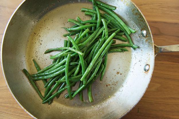 12. Tossing your green beans in browned butter is delicious and actually way healthier than green bean casserole.