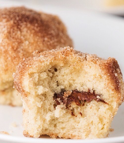 Nutella stuffed cinnamon sugar muffins 