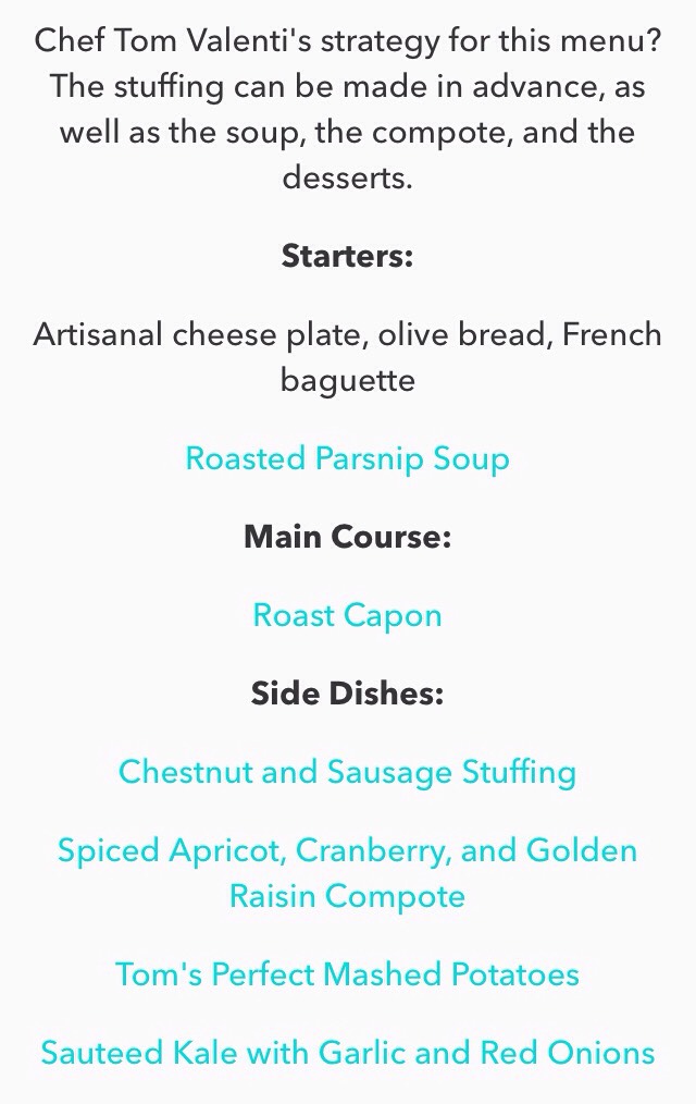 Thanksgiving Menu Plans #friendsgiving