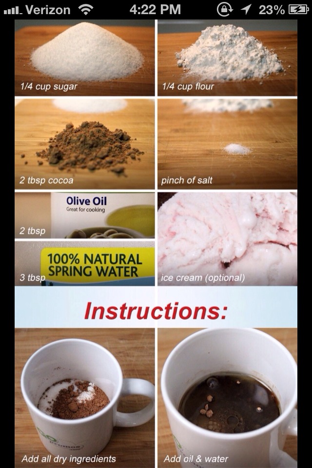 Put in the microwave for 1:40 and you're done! Enjoy!