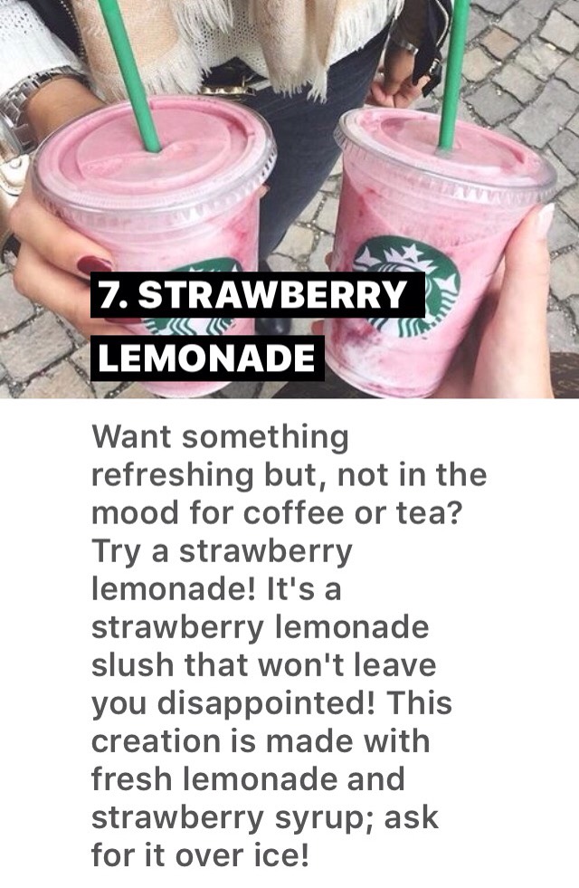 29 BEST STARBUCKS DRINKS 