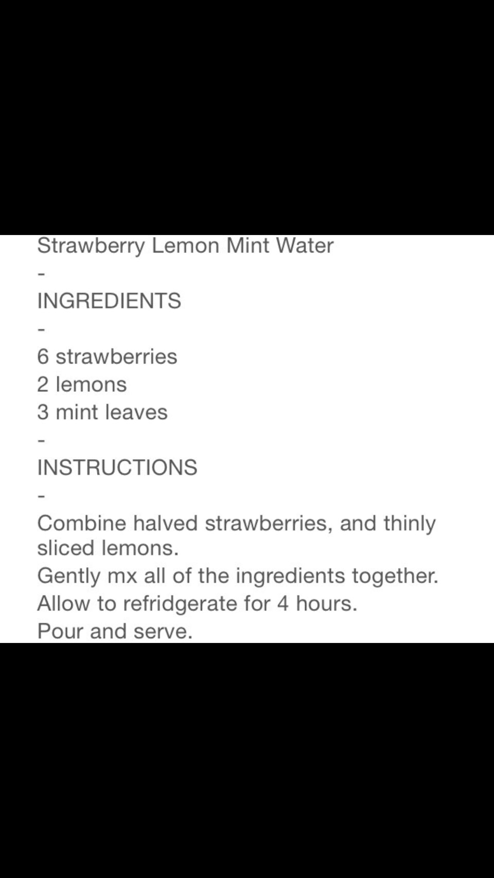 Strawberry Lemon Detox Water