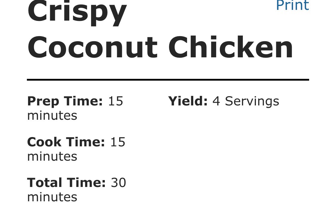 Crispy Coconut Chicken 😋👍💖💖