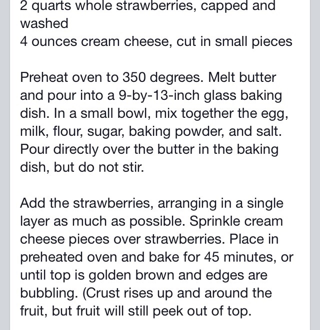 Strawberry Cream Cheese Cobbler