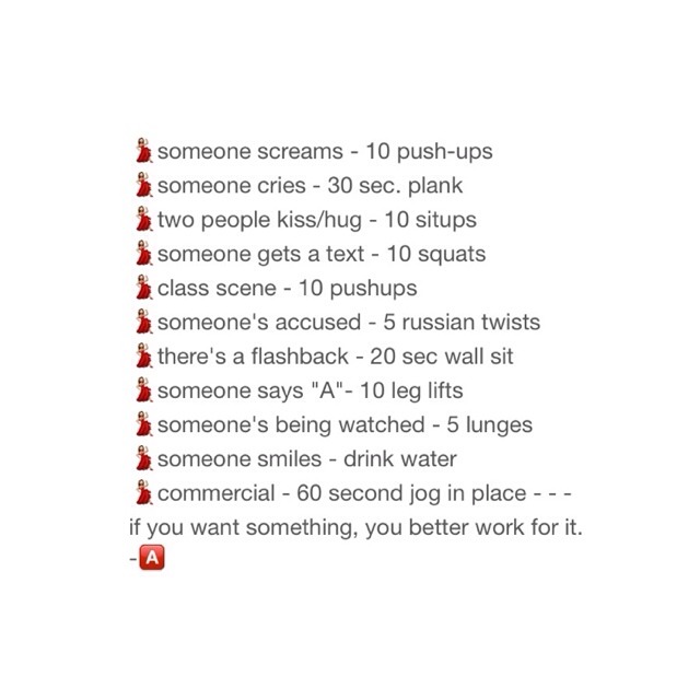 Pretty Little Liars Workout 