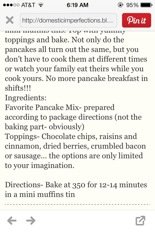 Quick Pancake Muffins