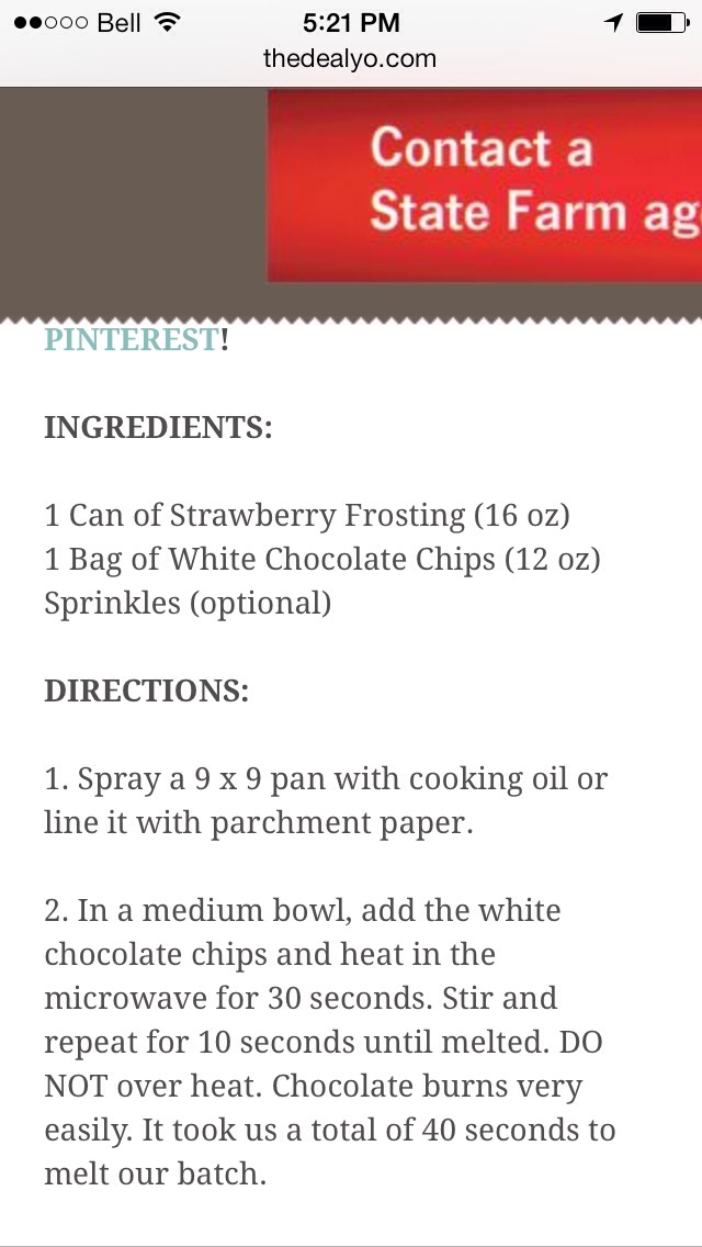 2 Ingredient Valentines Strawberry Fudge