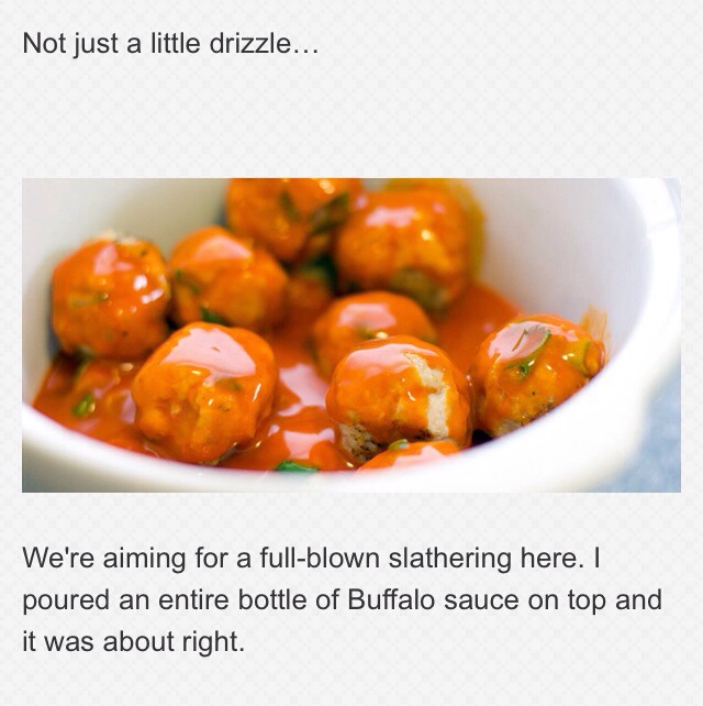 " Yummy Buffalo Meatballs😋"