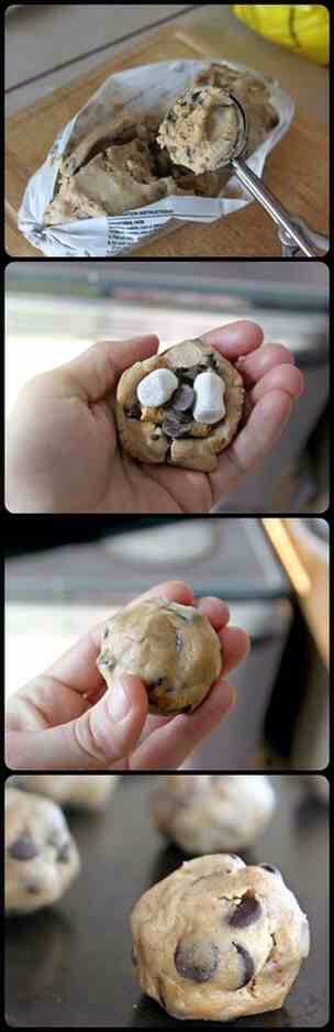 Marshmallows can sometimes vanish in baked goods, and that happened in a few of these cookies, but there was still a mallow-y taste/stickiness that was lovely.