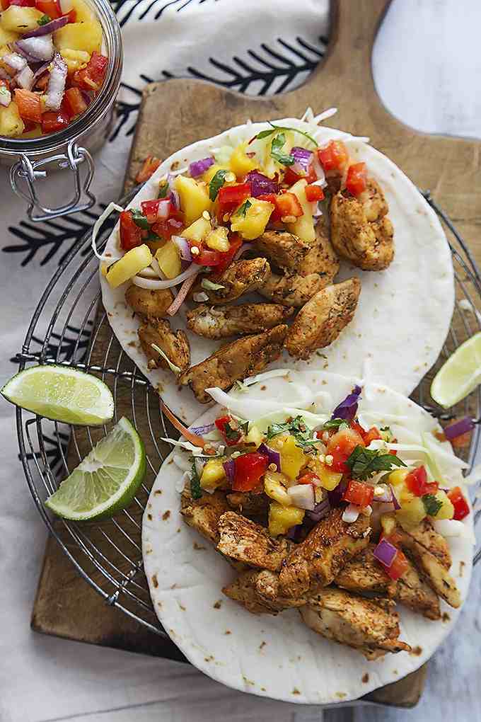 Carribean Chicken Taco's