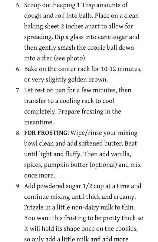 Vegan Pumpkin Sugar Cookies