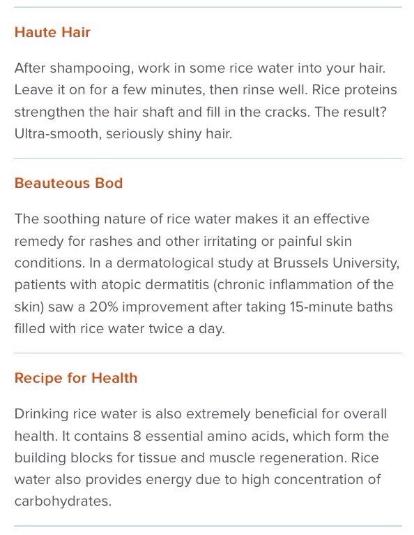 RICE WATER 4 GORGEOUS HAIR N SKIN?!? 