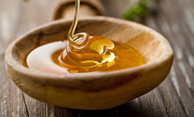 First put ONE spoonful of honey in a small container/bowl