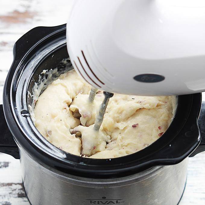 The end. Perfect mashed potatoes every single time. No peeling, no boiling, no mashing. Just a whole lot of amazing mashed potato eating going on.