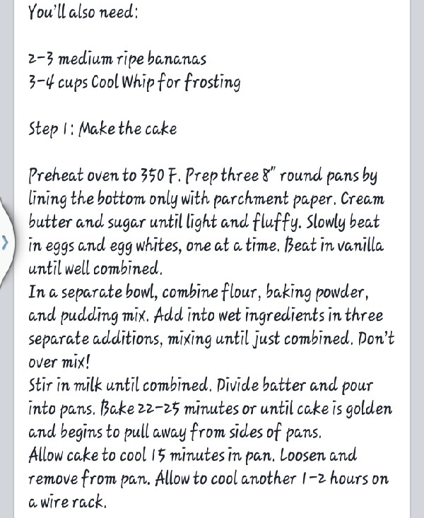 OMG Banana Pudding Cake!!
