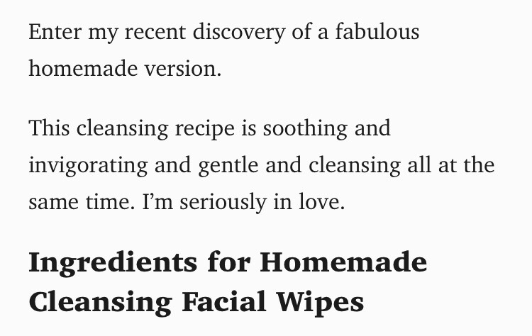 DIY Facial Cleansing Wipes.