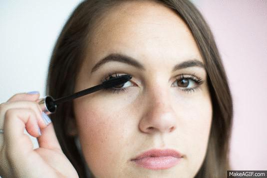 3. Keep your lashes curled longer by wiggling the brush back and forth at the base of your lashes, and then swiping to the tips.
