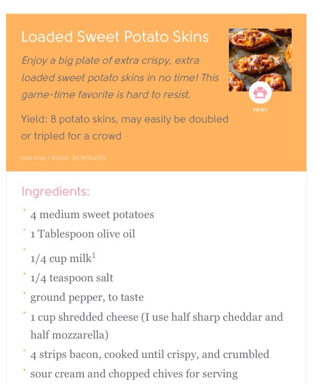 Loaded Sweet Potato Skins Recipe 💕#tipit