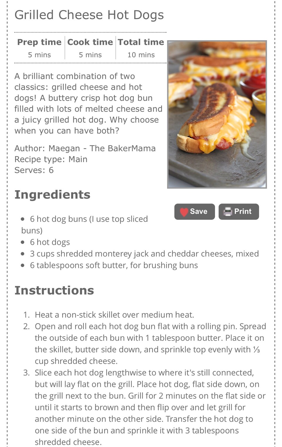 Grilled Cheese Hot Dogs