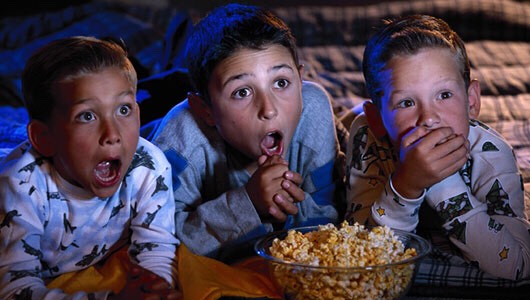 Watch movies! They could be horror, comedy, romance, or whatever u and ur besties love!