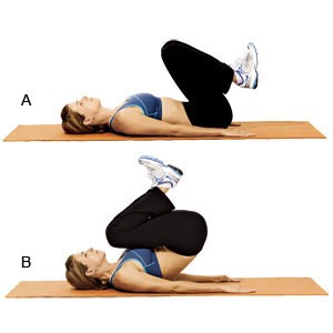25 reverse crunches 