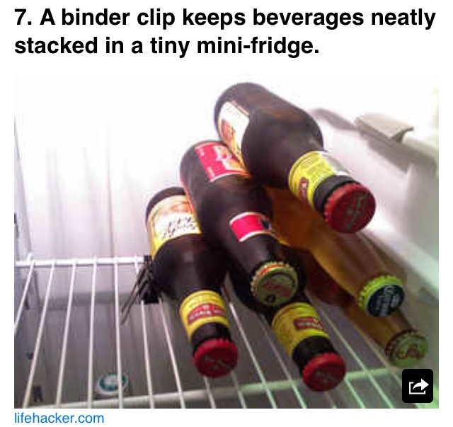 Keep your mini fridge organized! 