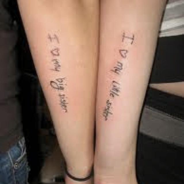 Cute Sister Tattoo Ideas