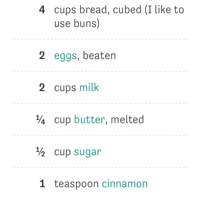 Homemade Bread Pudding Recipe 