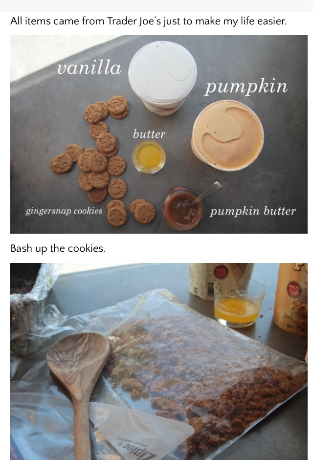 Pumpkin Ginger snap Ice cream