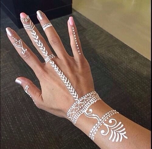 Silver Henna Designs 😍💞