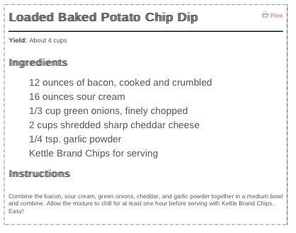 Loaded Baked Potato Chip Dip 