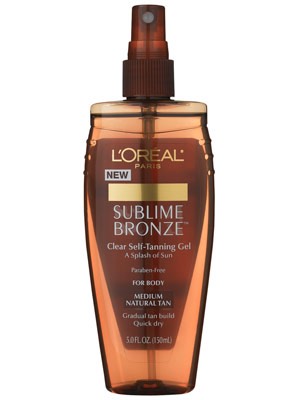 L'Oreal Paris Sublime Bronze Clear Self Tanning Gel
Bottom line? This stuff made me look ORANGE. Hated it!