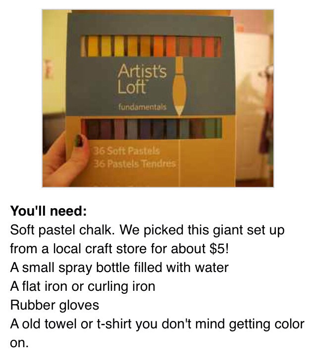 DIY Hair Chalking! Super Beautiful! 