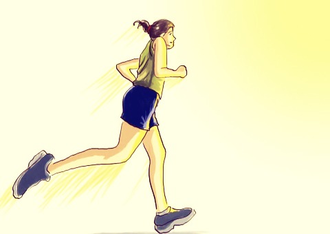 Exercise daily. Hair seems to grow faster on active healthy people. Try walking to school or work a few days a week, as long as you aren't too far. Ride your bike around the neighborhood. Go to the gym. Head to the pool. Play sports. Any physical activity that makes you sweat is good.