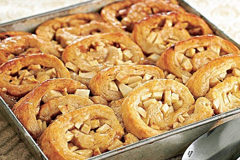 Jam roly poly bread and butter pudding